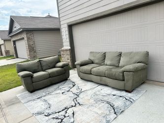 Elegant Gray 2-Piece Sofa Set