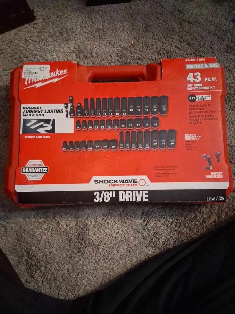 93pc Milwaukee Socket Set Brand New
