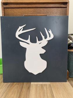 Custom Wood Deer Artwork 