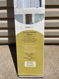 2in Faux Wood Blinds 47inW x 64inH