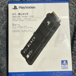 PlayStation 1TB WD_Black SN850P NVMe SSD Game Drive 