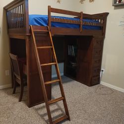 Solid Wood Loft Bed.