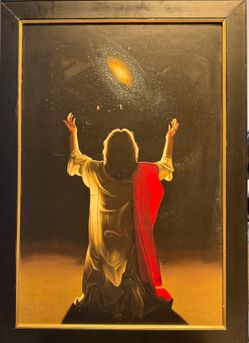 Rare print of the Lord by European artist Angelo