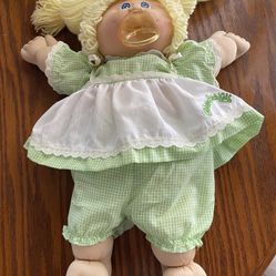 **VINTAGE* Cabbage Patch Kids 1982 Baby - Pacifier - Authentic Cab Patch Clothes