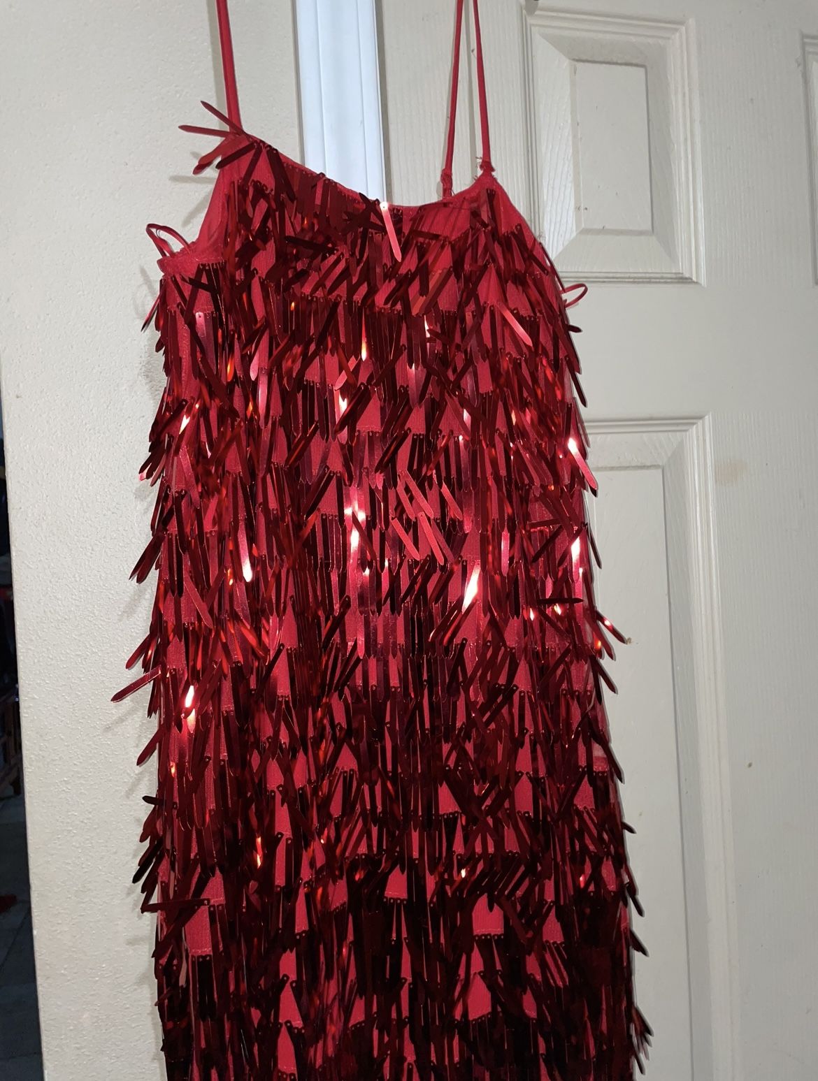 Red Fringe Dress