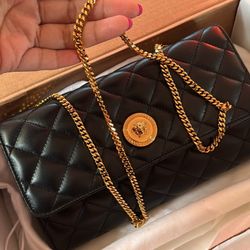 Versace Quilted Leather Clutch