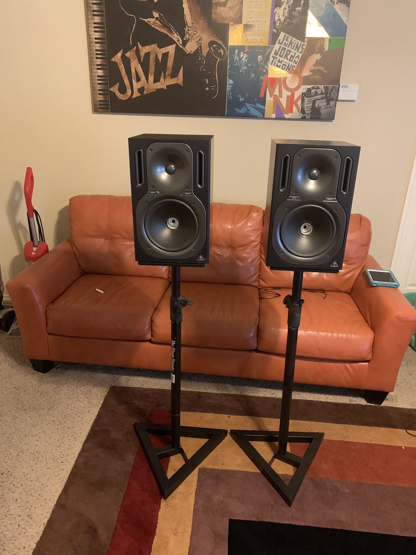 Behringer Speakers and Stands