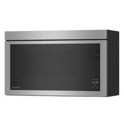 Kitchen aid 30” OTR Microwave Stainless Steel Printshield 1.1cu Ft 