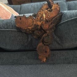 Mesquite Burlwood Clock