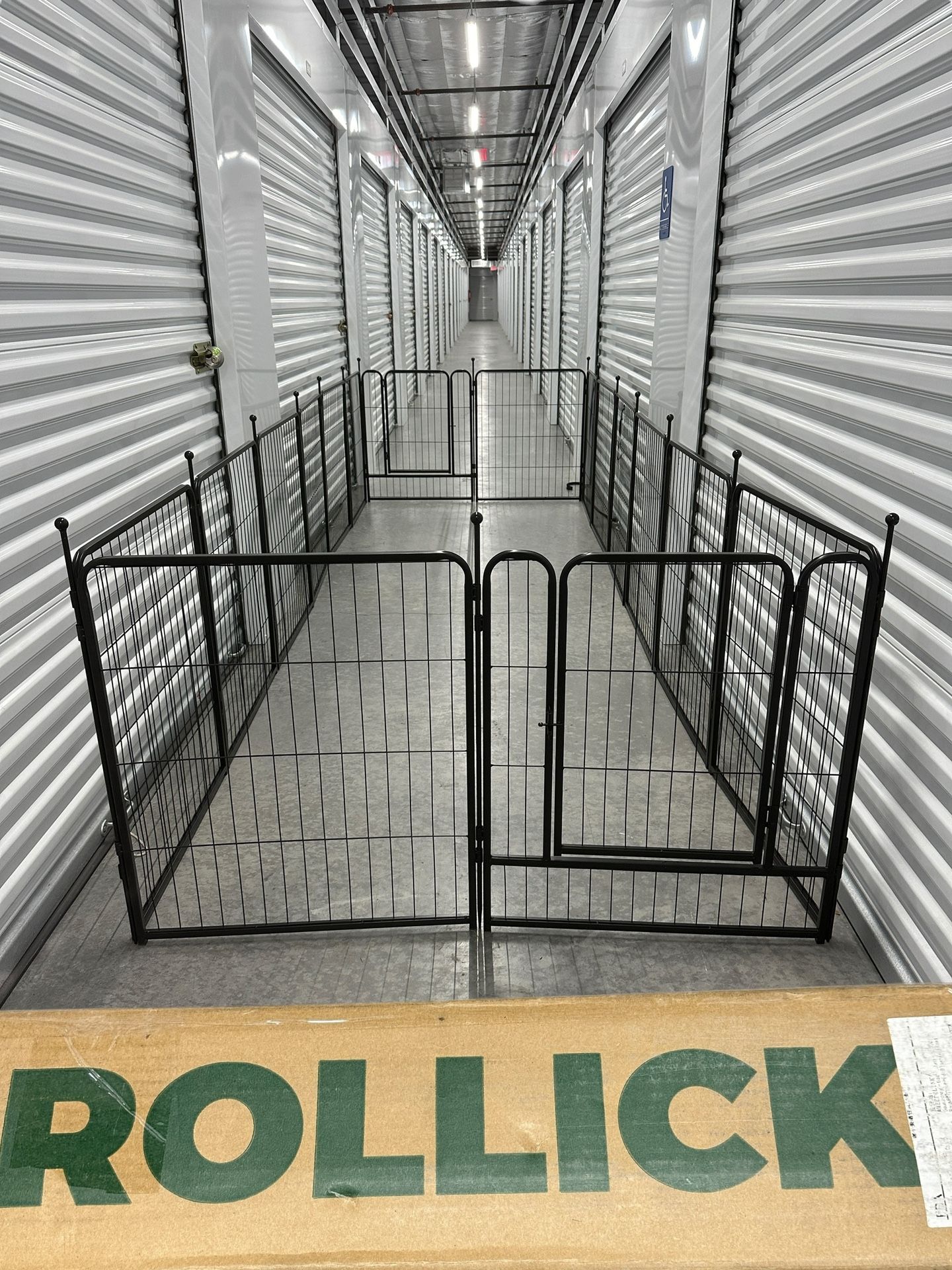 New FXW Rollick Dog PlayPen 16 Panels 32" High Metal Door Collapsible Camping Outdoors