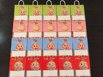 Cocomelon Gift Bags 16 Count 5.5” x 8”