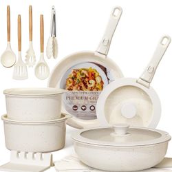 21 Pieces Pots And Pans Set