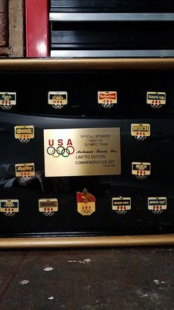 1992 US Olympic Team pin set. Anheuser Bush, Limited Edition Commemorative Set