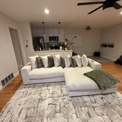 Corduroy L Shape Couch