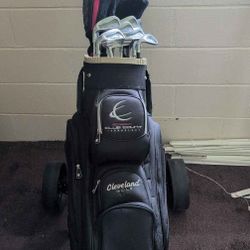 Golf Clubs With Bag And Cart