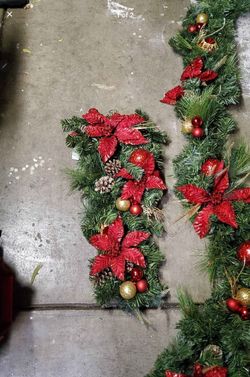 Garland and Upside down Wreaths