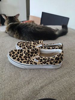 Leopard Print Vans size 10