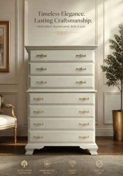 Young Hinkle Solid wood Tall Dresser