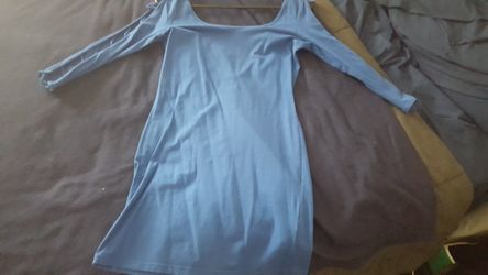 Blue mini dress