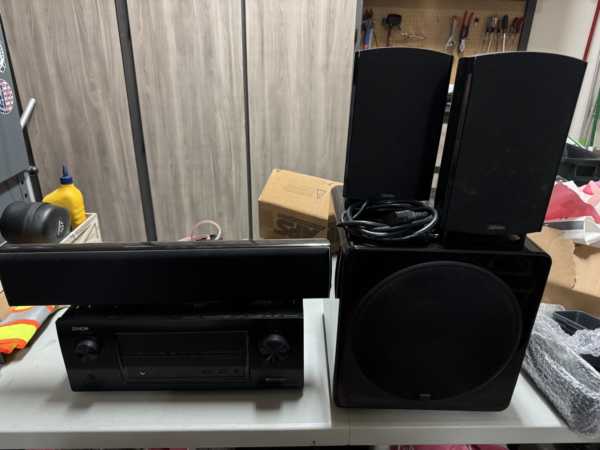 DENON Receiver With Definitive speakers