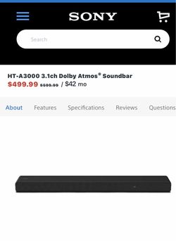 Sony HT-A3000 soundbar Dolby atmos