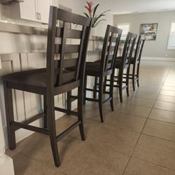 Set Of 4 - Bar Stools 