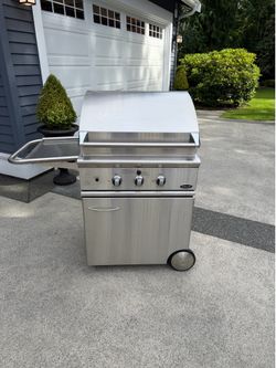 DCS bbq grill and cart