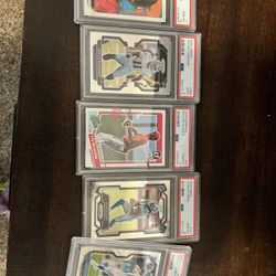 PSA 10 cards. Jayden Daniels, Justin Herbert, Micah parsons, Jahmyr Gibbs