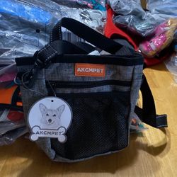 Dog Treat Pouch/carry Bag Comes With Pop Bag Water Or Food Portable Bowl 