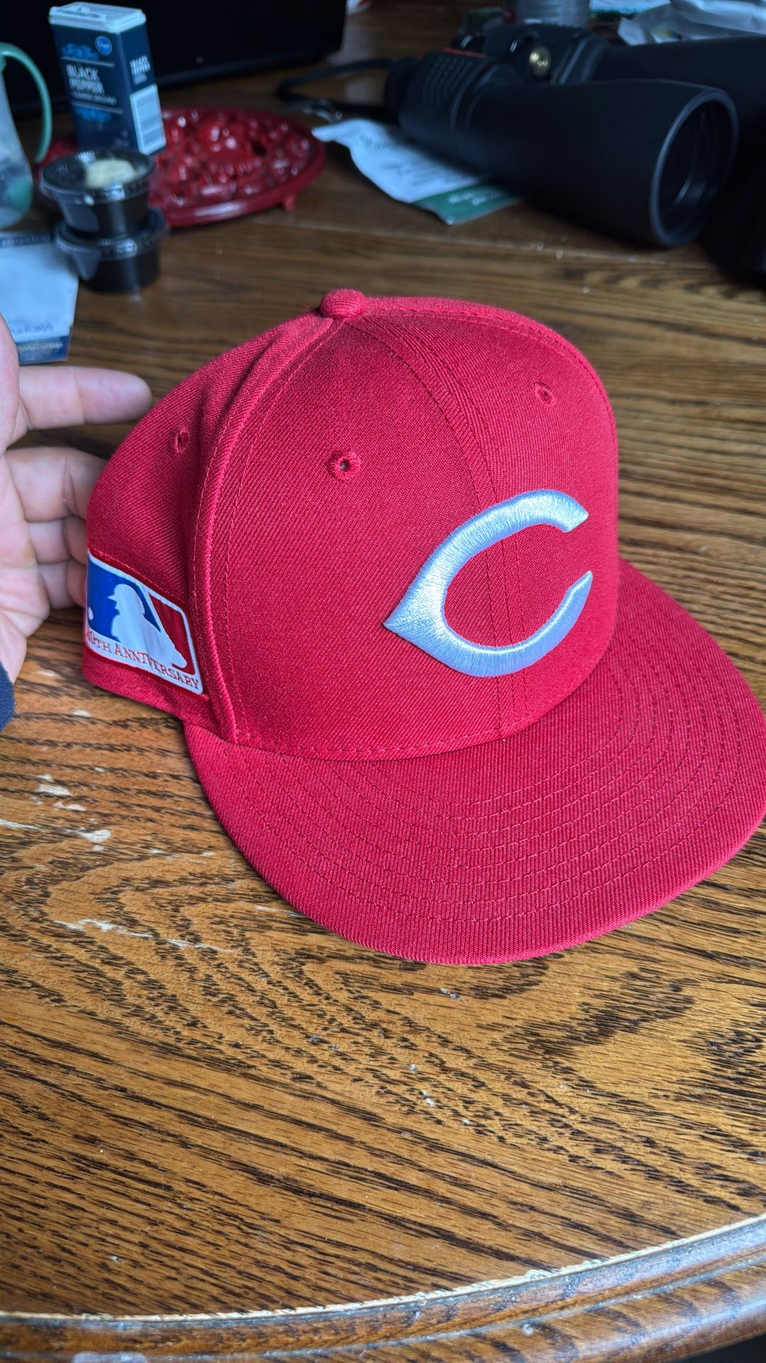 New Era Cooperstown Collection 100th Anniversary Cincinnati Reds Fitted