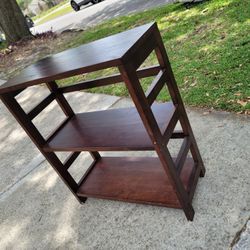 Solid Wood 3 Tier Display/Storage Shelf 