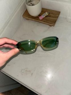 Vintage 1990s Versus Versace Sunglasses MOD E99 COL 622 Green Rare 90s Y2K
