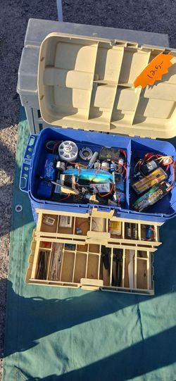 Tackle box loaded with hobbies item's  $25