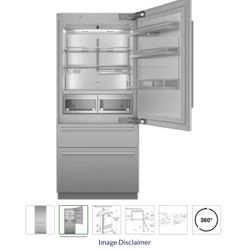 💎 Model: T36IB100SP 📐 36” Built-In Bottom Freezer 🎨 Panel Ready – Custom Kitchen Design Compatible 🧊 Sleek interior with full-extension drawers & 
