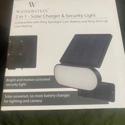 Wasserstein 2-in-1 Solar Panel Charger & Security Light for Arlo Essential Spotlight/XL Spotlight (Camera Not Included)