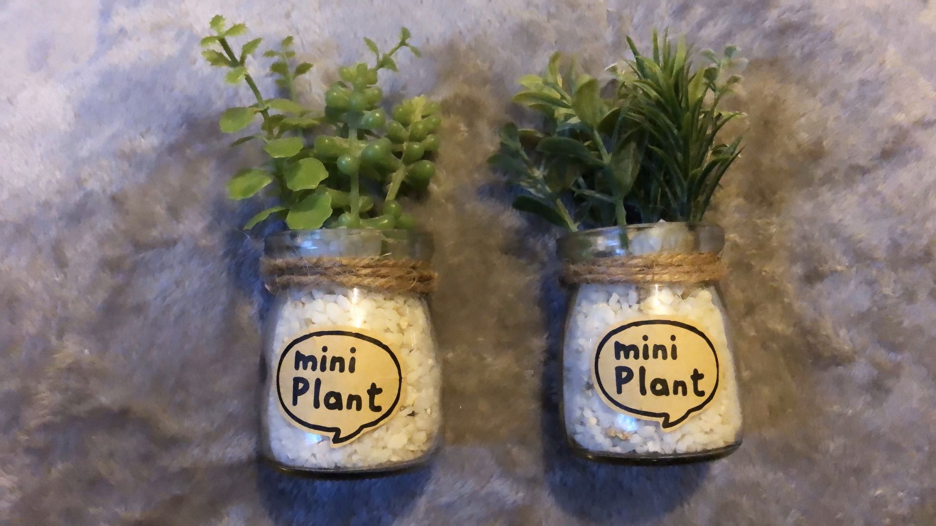 Fake mini plant decor