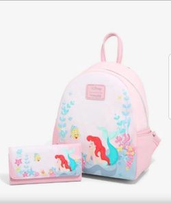 Loungefly Disney Little Mermaid Mini Backpack Set