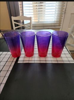 Set of 4 Ombre Glasses