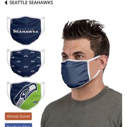 FNL Seahulks New With Tags Face Mask Pack Of 3 