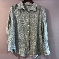 Soft Surroundings Long Sleeve Button down 