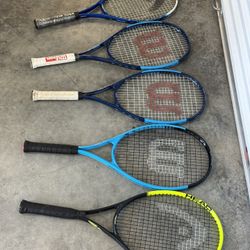 tennis rackets