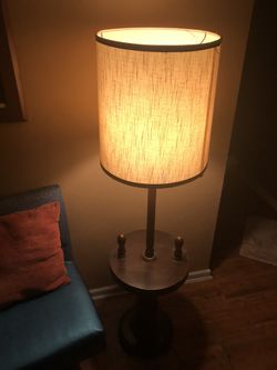 Vintage lamp with tray