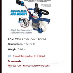 MMX Fuel Pump