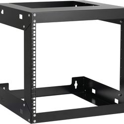 9U Wall Mount Rack Open Frame 19 Inch Server Equipment 2 Post Network #1295H T5