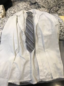 Kids shirt and clip tie
