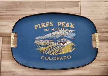 Vintage Pike's Peak Colorado serving tray