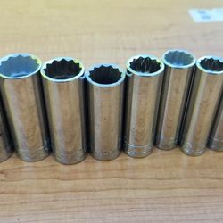 SK 1/2 Drive Deep Socket Set 