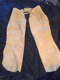 Tan leather chaps