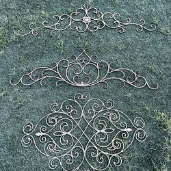 Gold metal wall decor