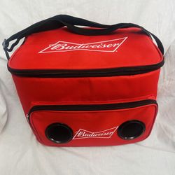 Coca Cola Insulated Cooler Bag Bluetooth Speakers Pockets NWOT Never Used